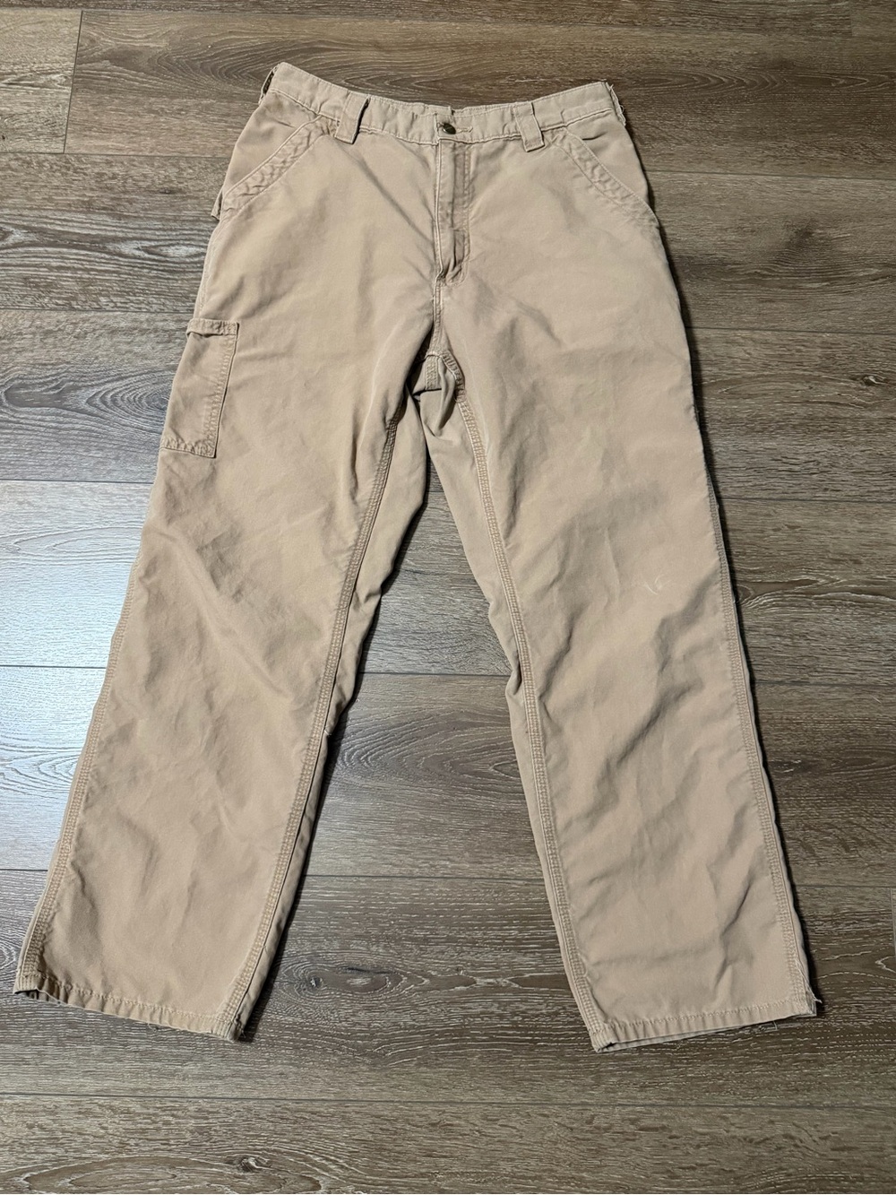 Carhartt Men's Khaki Cargo Work Pants